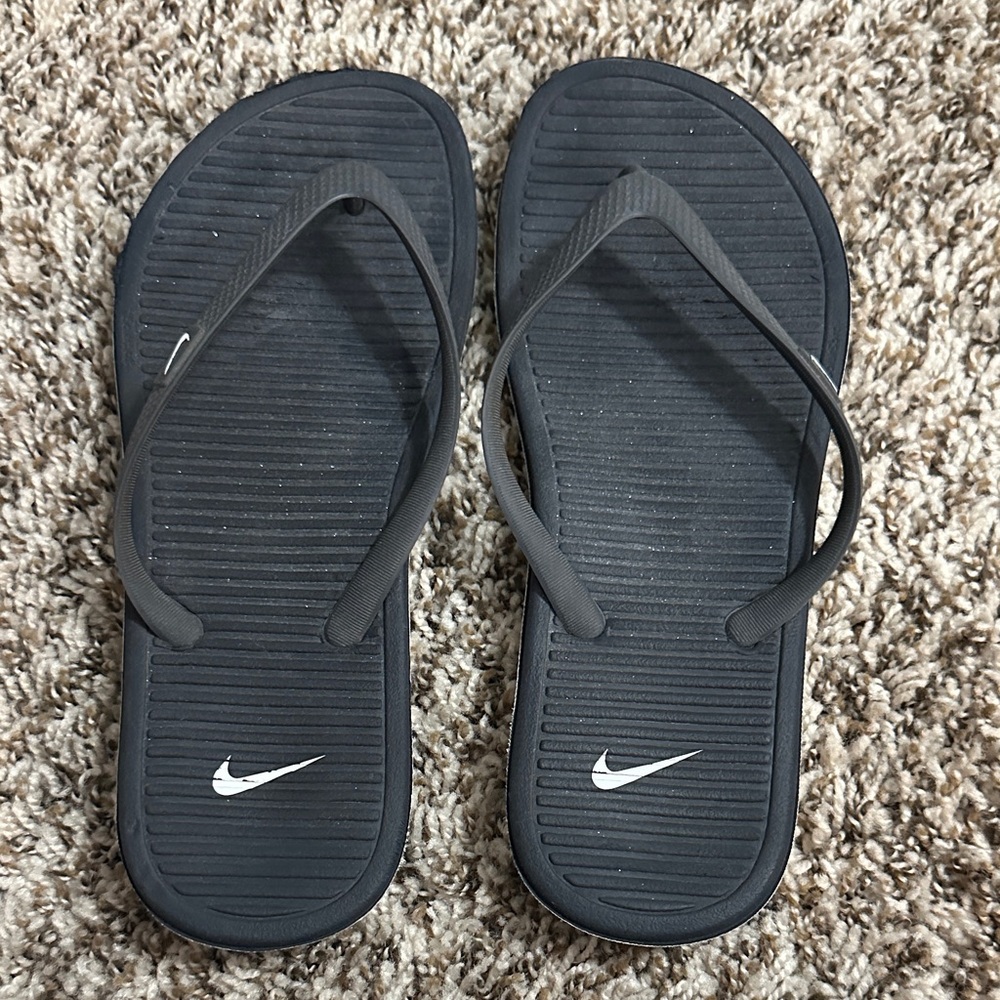 Nike Dark Gray Flip Flops